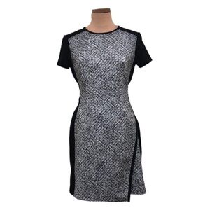 Shoshanna Dress Size 8 Black White Envelope Hem